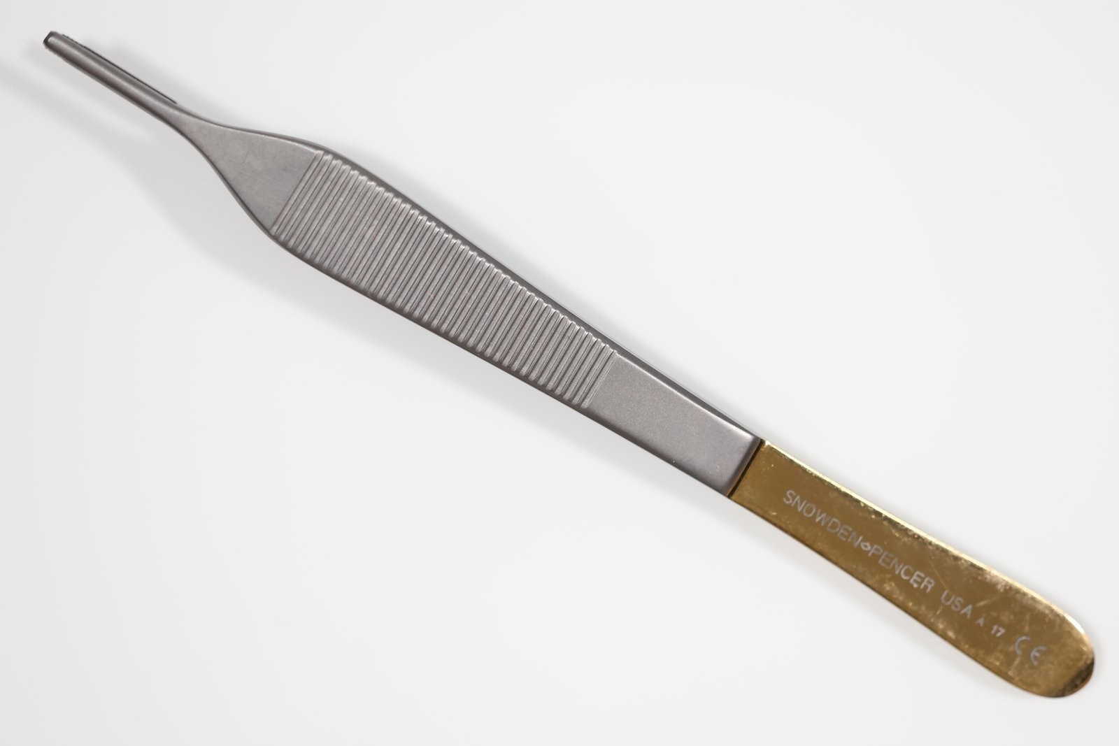 Snowden-Pencer 0514 Adson-Brown Forceps, Straight, Serrated, TC, 5-7/8in