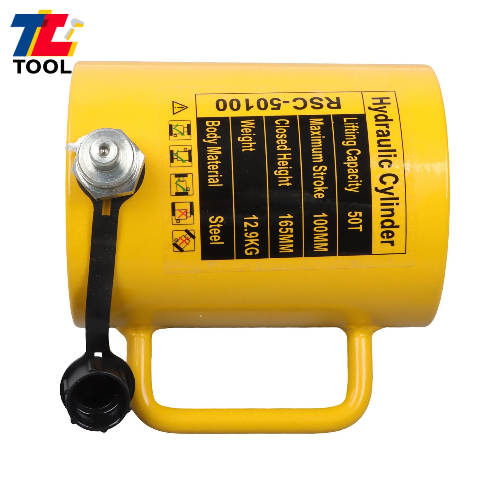 50 Ton 4″ Stroke Hydraulic Cylinder Jack Single Acting Hydraulic Ram Cylinder