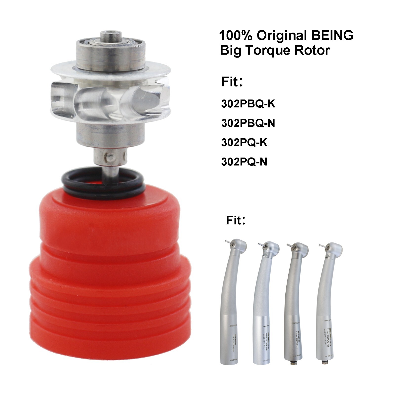 BEING COXO Dental Handpiece Rotor Turbine Cartridge CX207-G F 302PQ 303PBQ45 K N