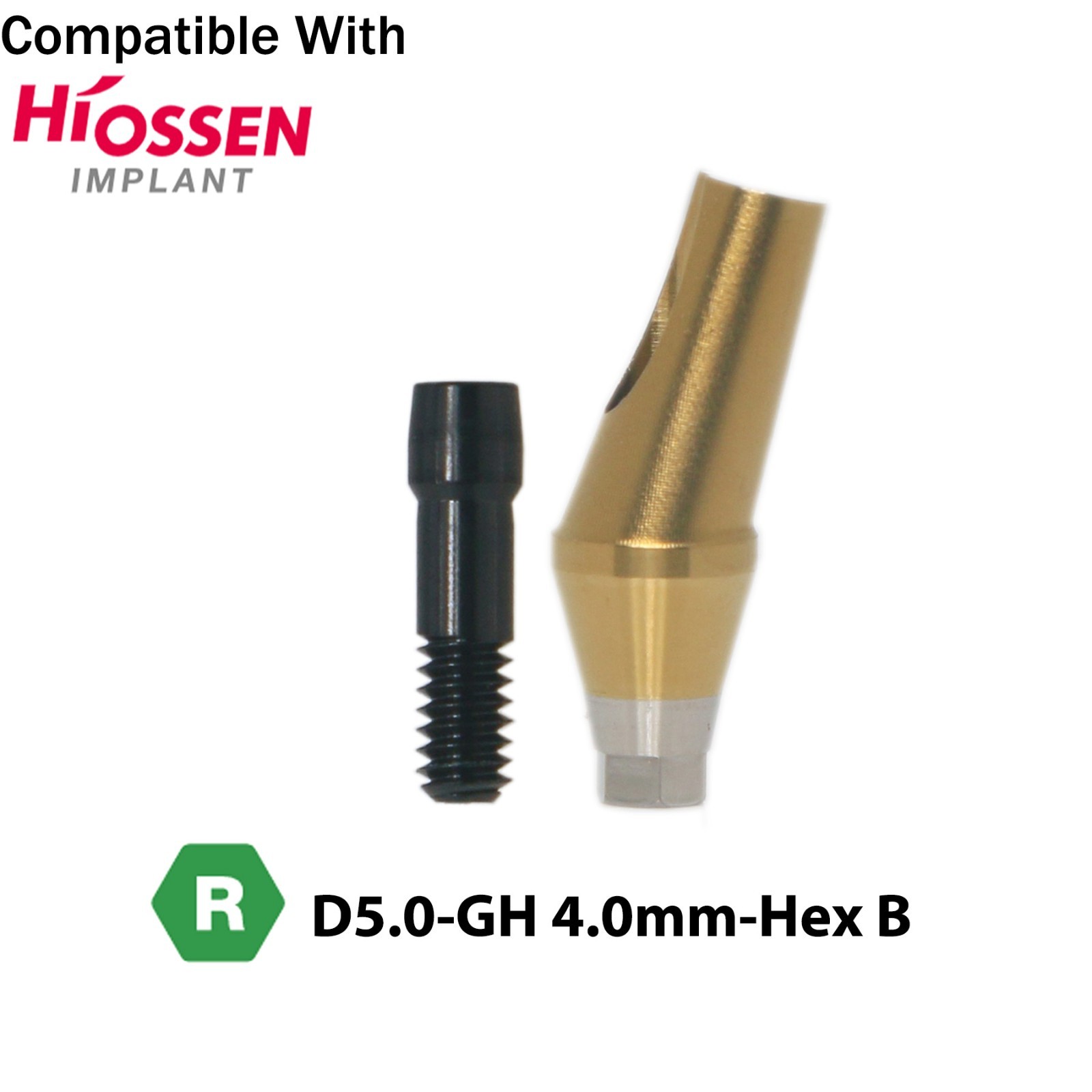 17° Angled Anatomic Abutment Regular Ø5.0mm For Hiossen Osstem Platform Implant