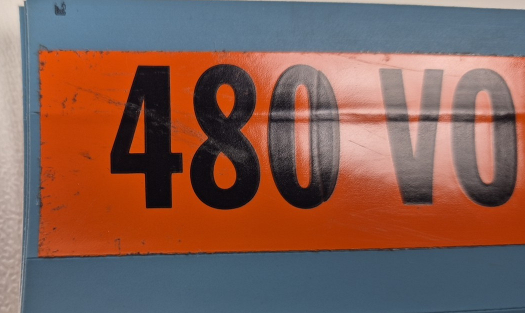 159pc Electrical Voltage Label Sticker Lot 120V 240V 480V Single Three Phase NEW
