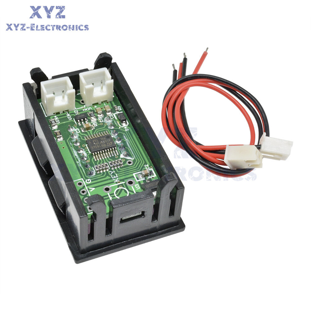 DC 0-4.3000-33.000V 5 Digit Digital Voltmeter Voltage Meter Car Panel 4Wires Red