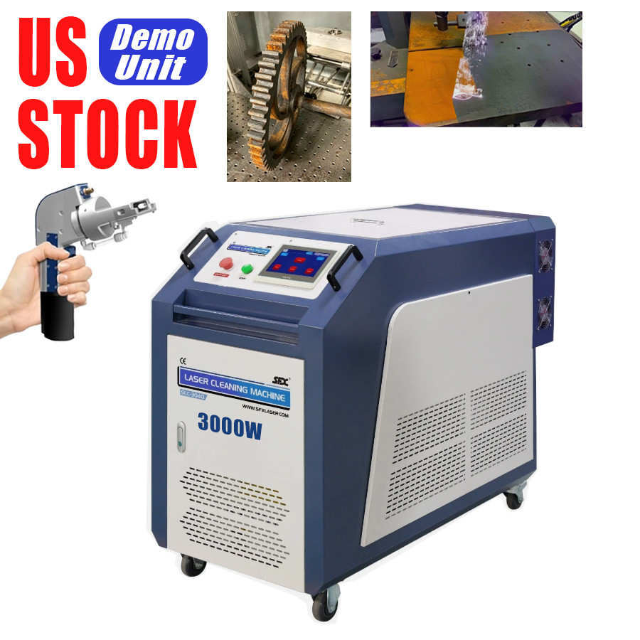 SFX US STOCK 90% New 3000W 400mm Scan Wideth Continuous Laser Cleaning Machine