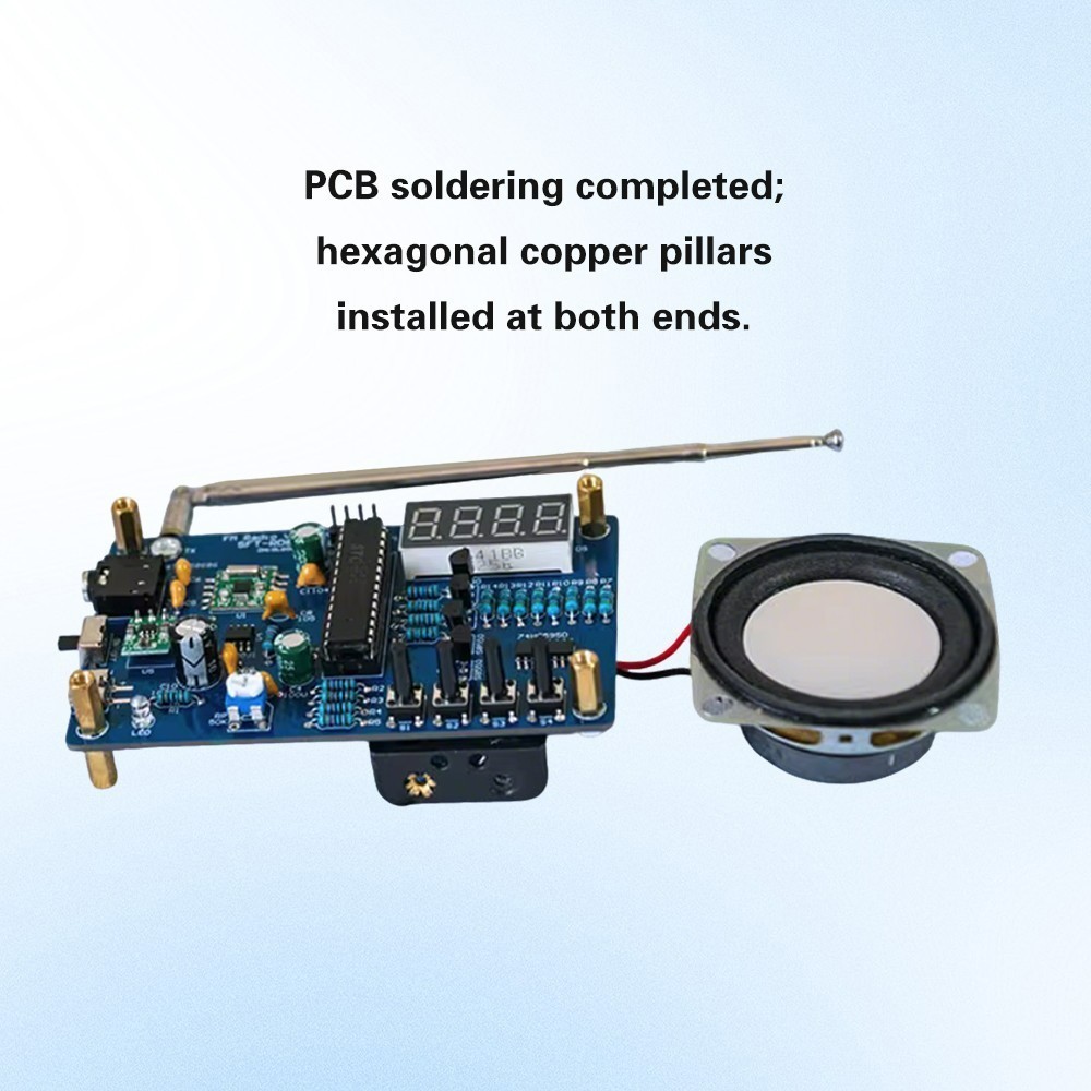 87.5-108MHz Digital FM Radio DIY Electronic Kits Soldering Practice Learning Kit