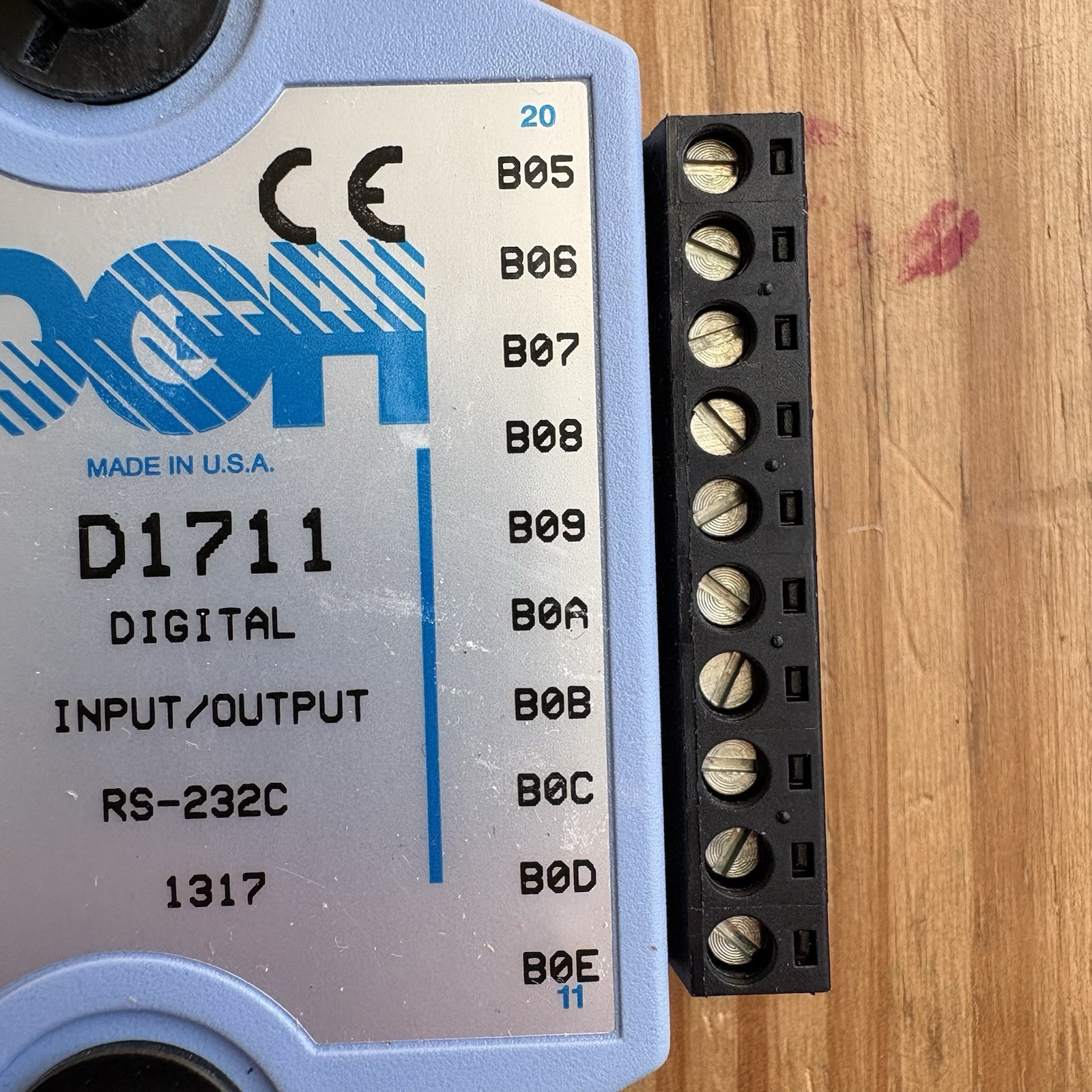 1 pc. DGH D1711 Digital I/O Input / Output Module EUC Electronics ASCII RS-232C