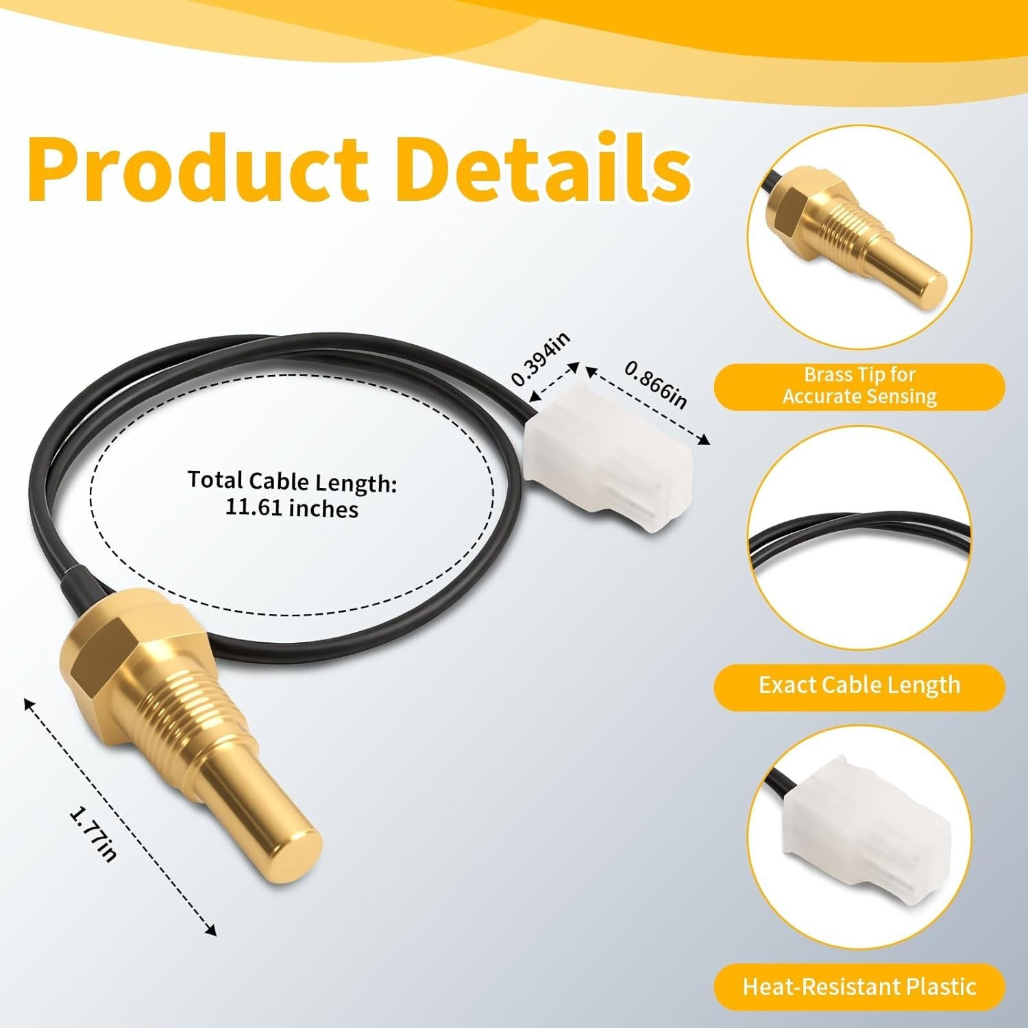 Thermistor Chamber Sensor Replacement Compatible with Rheem AP19299 Ultra Low
