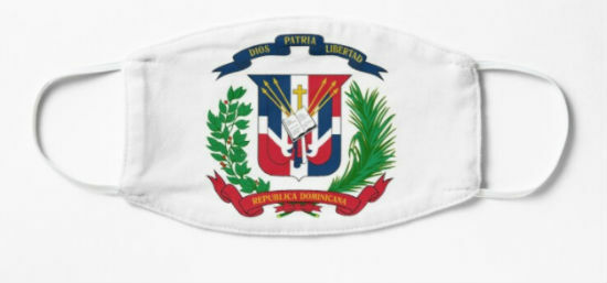 DOMINICAN REPUBLIC COAT OF ARMS – FLAG REUSABLE MASKS – CP BRAND – BREATHABLE