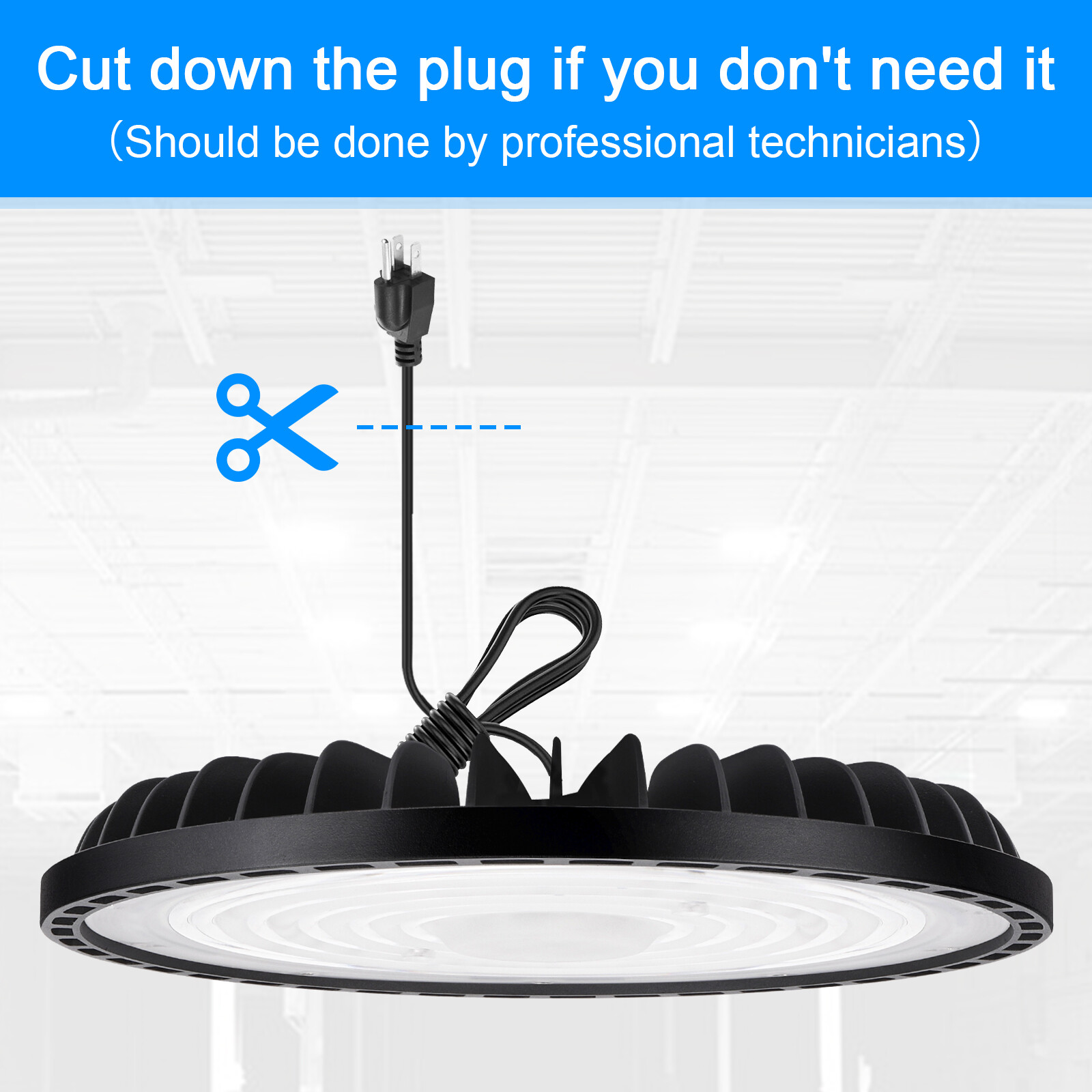 6 Pack 300W UFO Led High Bay Light Warehouse Commercial Industrial Shop Lights