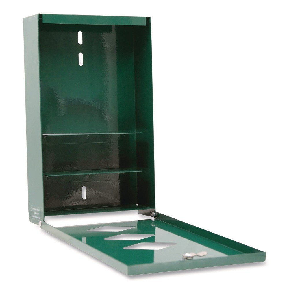 Tatco 28000 12-Gal Open Top Dog Waste Station – Green/White New