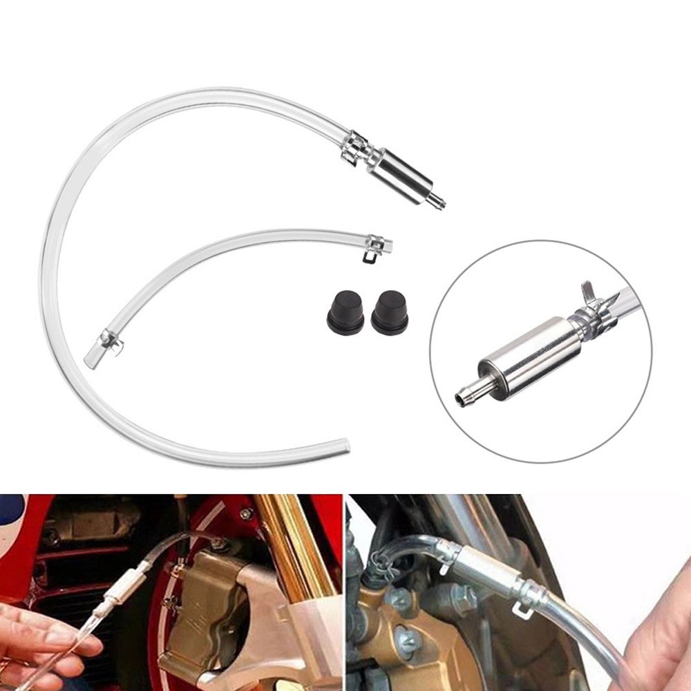 2x Brake Bleeder Hose – One Way Check Valve Tube Bleeding Tool Kit for;Car Moto