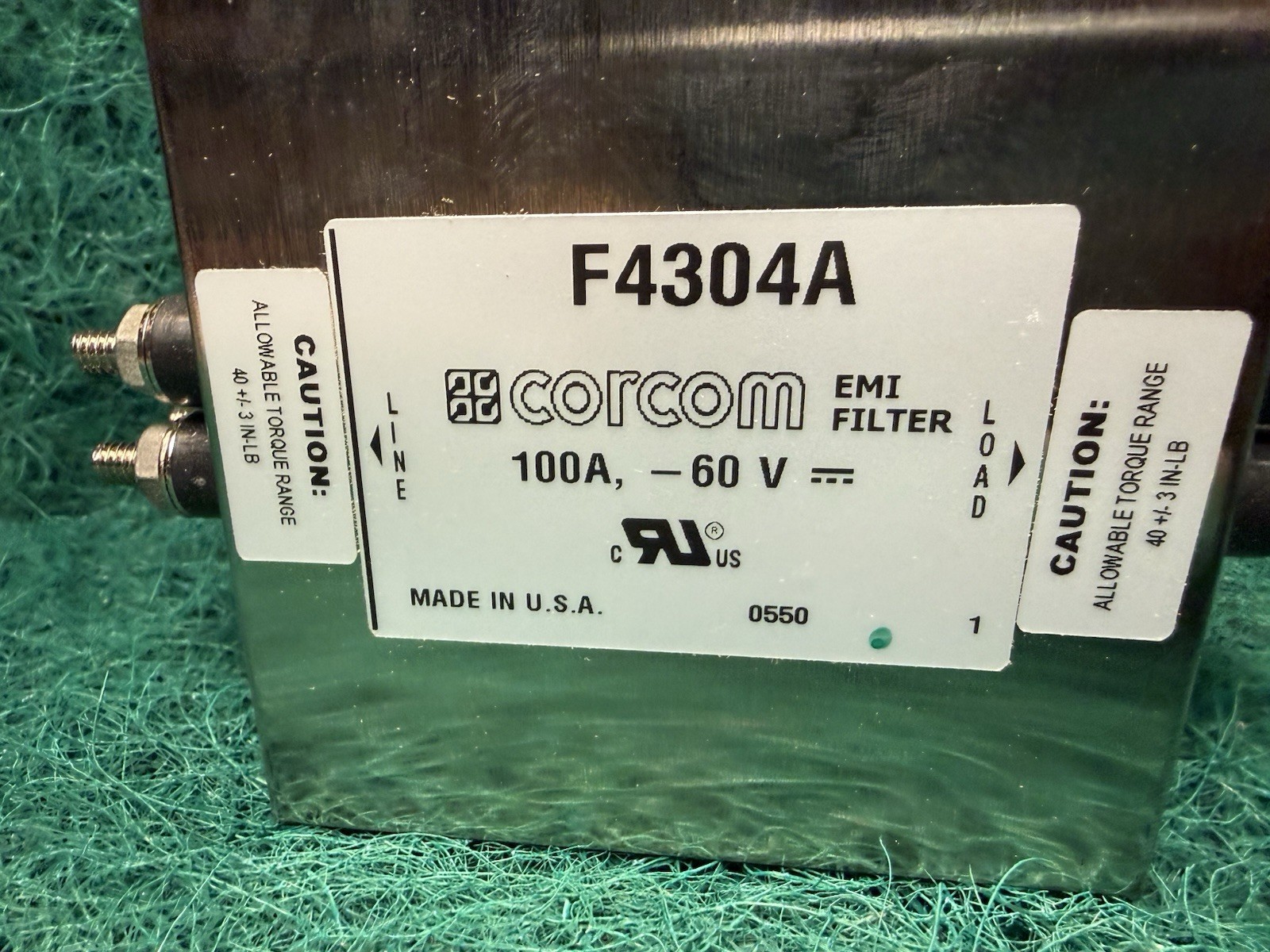 CORCOM F4304A TYCO EMI FILTER 100A -60V