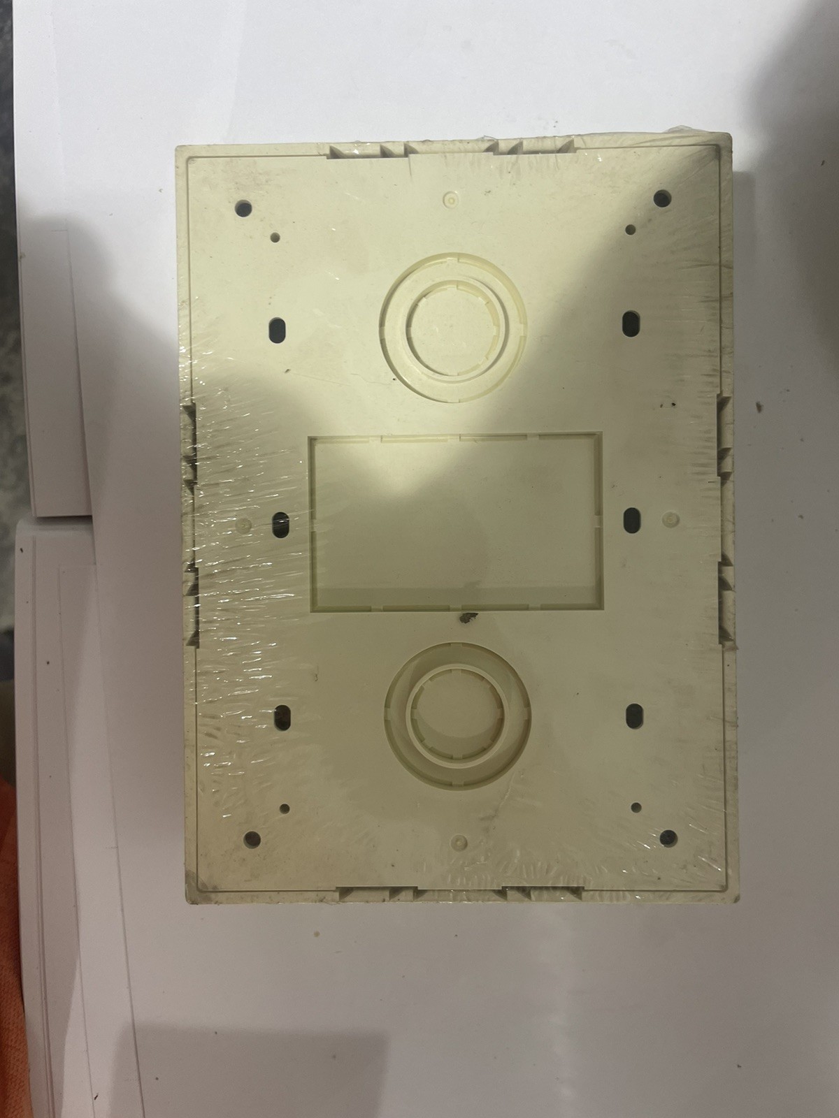 Three Gang Box Fitting Ivory PVC
