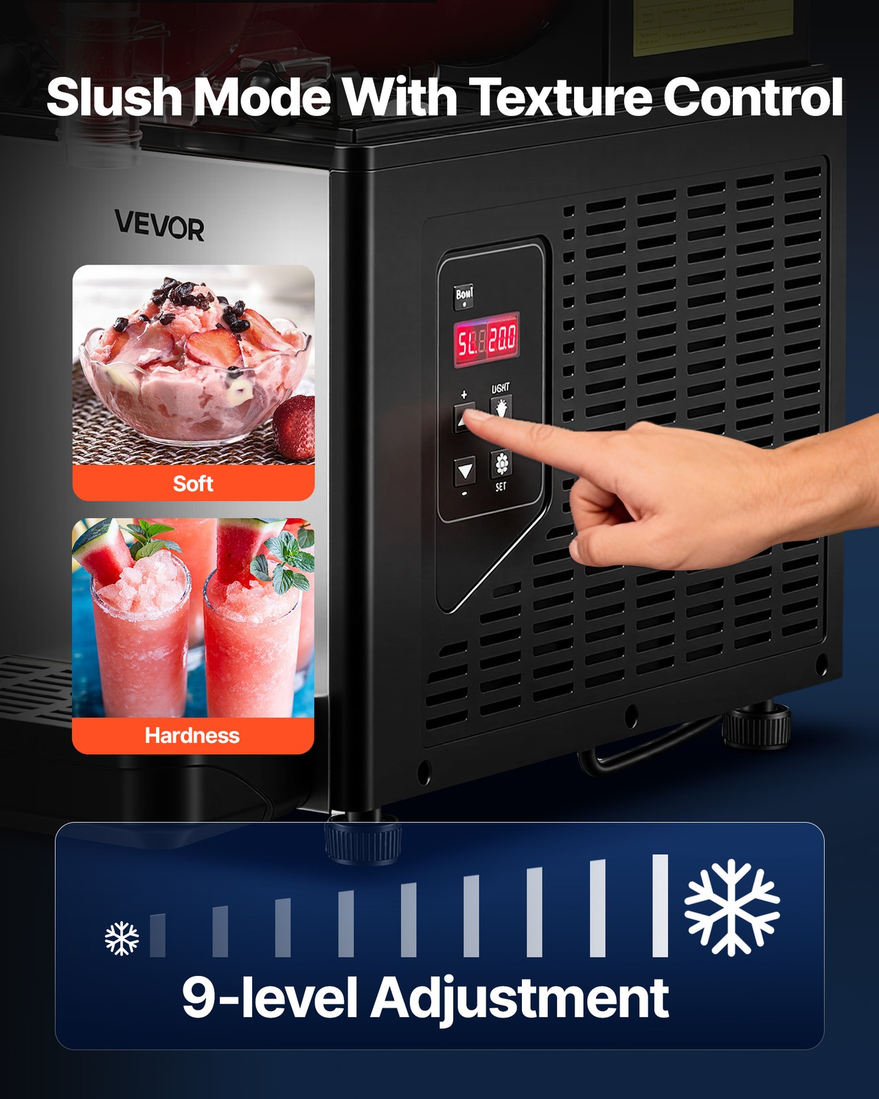VEVOR Slushie Machine 6L/1.6 GAL No Ice Needed Frozen Drink Maker Single Tank