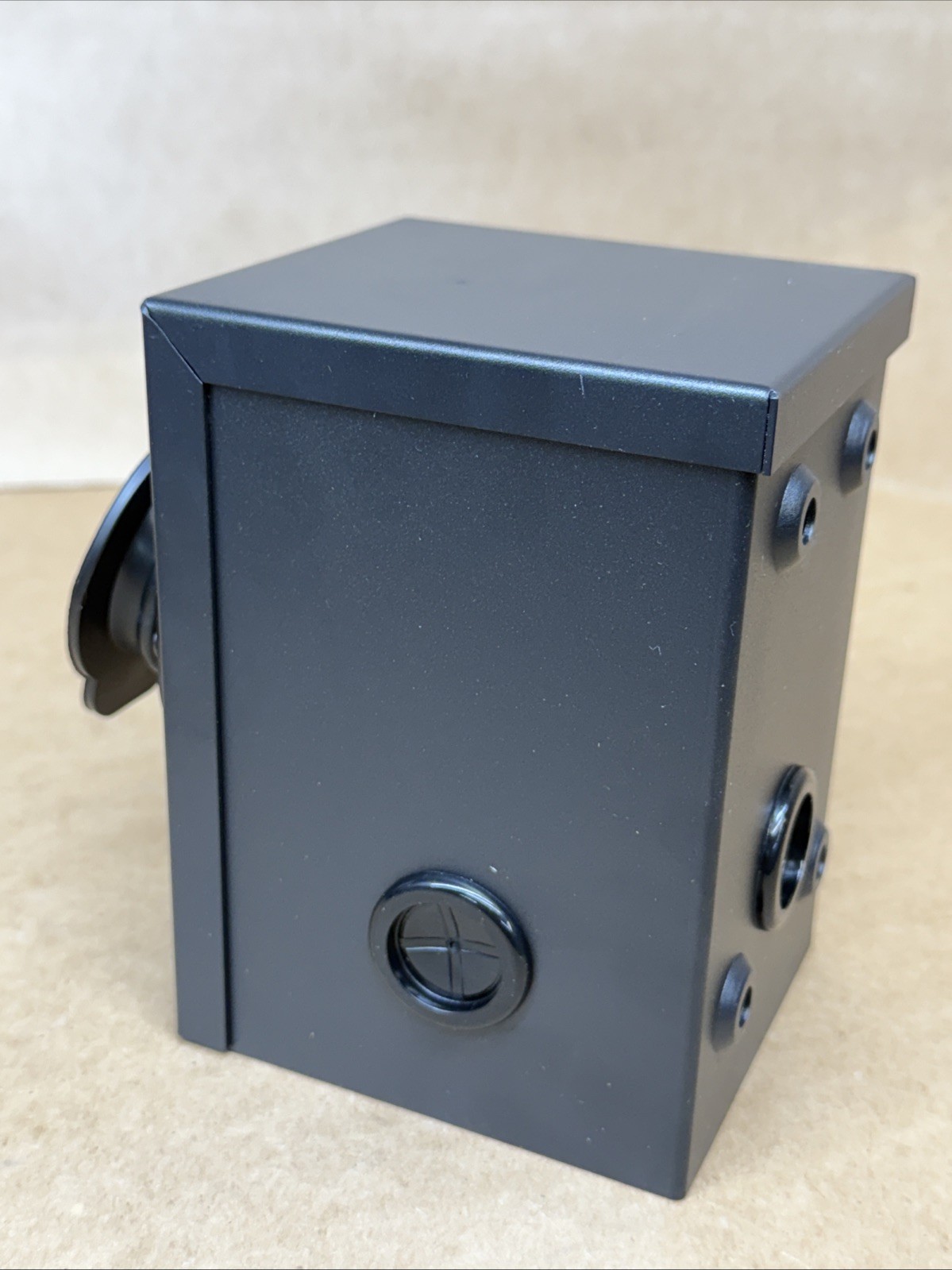 50A Generator Power Inlet Box NEMA S7Power Inlet Box 3 Prong Black