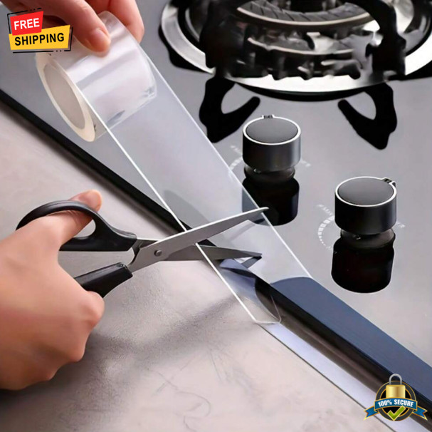 5m Self-Adhesive Waterproof Caulk Strip for Sink, Tub & Kitchen Countertop