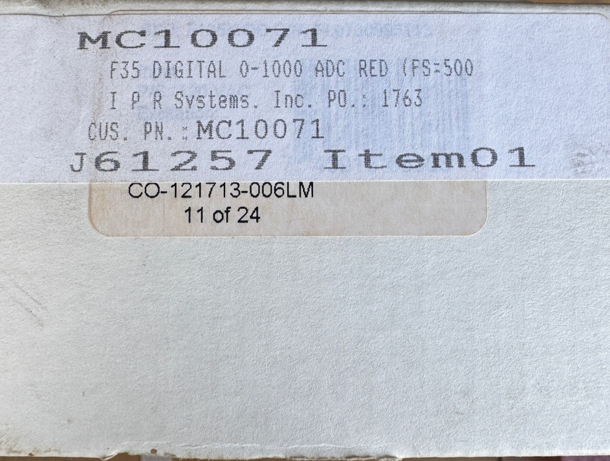 Simpson F135MOD Digital Meter 0-1000A DC (or) 0-1000V DC New in Box