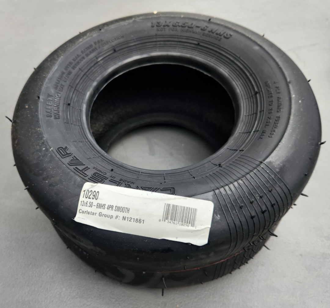 Carlstar 13×6.50-6NHS 4 PR Smooth Tread Tire