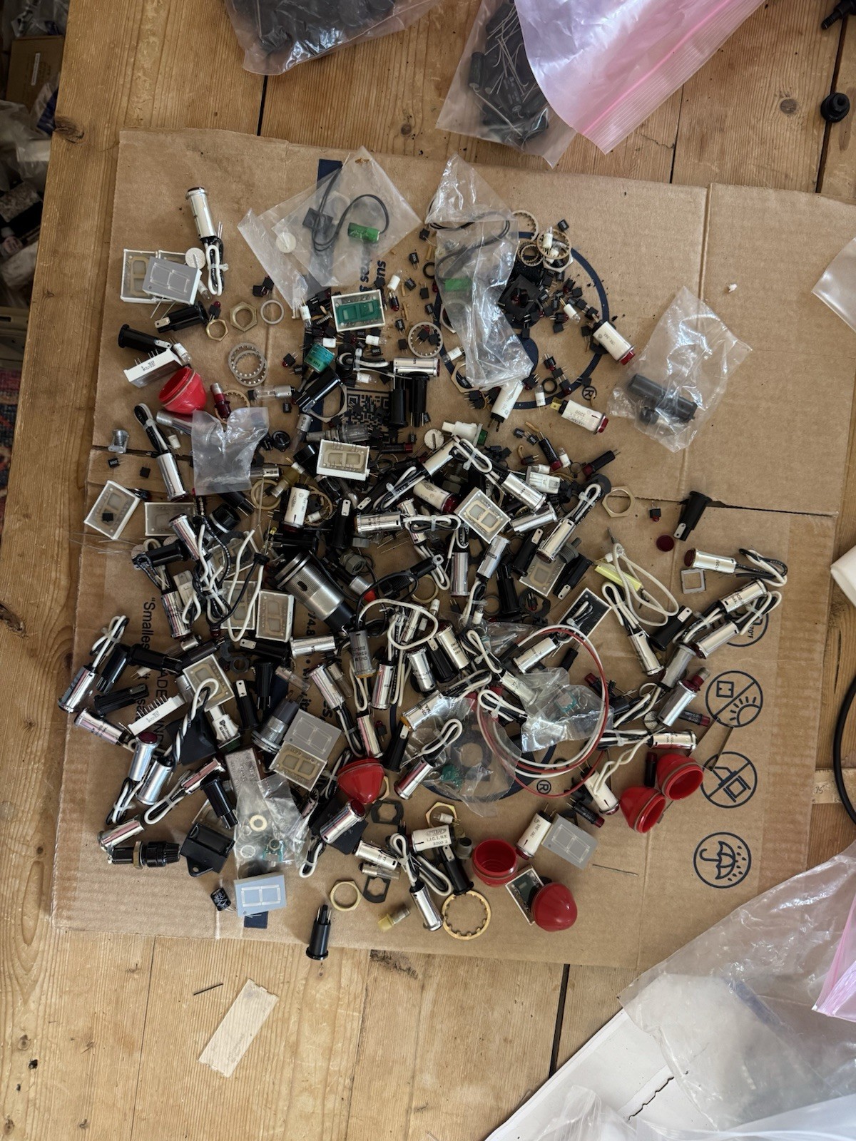Mixed Lot of Vintage LED Switch Indicators DIALCO etc.. Bargain Price Cleanout