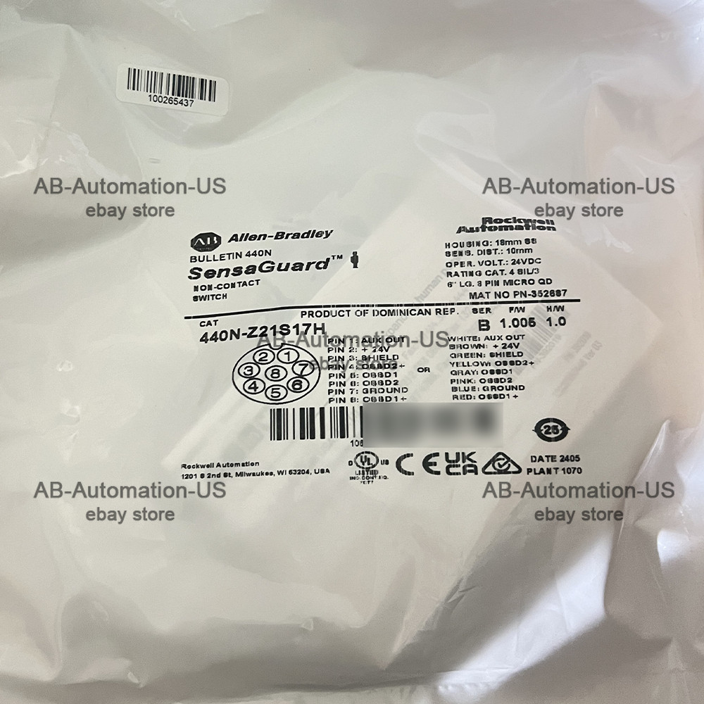 New Allen-Bradley 440N-Z21S17H Guardmaster Non Contact Switch SensaGuard