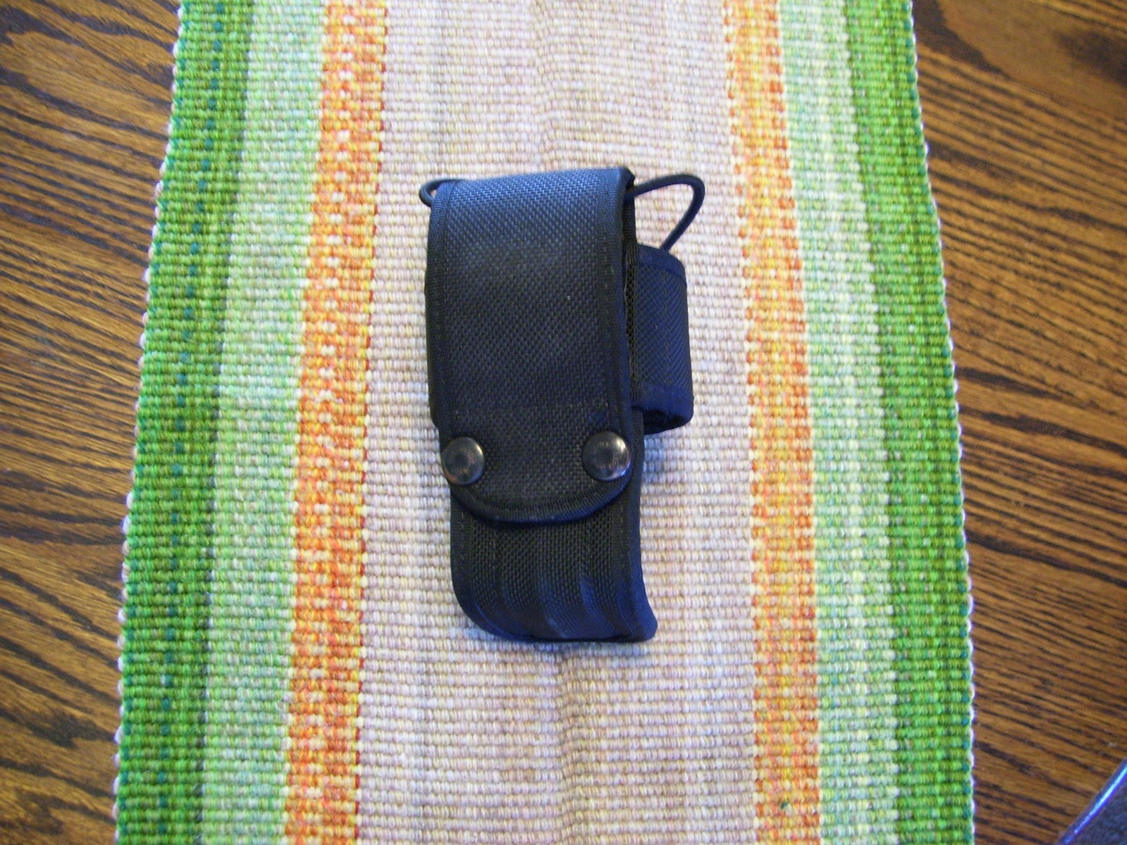Bianchi AccuMold Black Ballistic Nylon Universal Handheld Radio Holder Holster