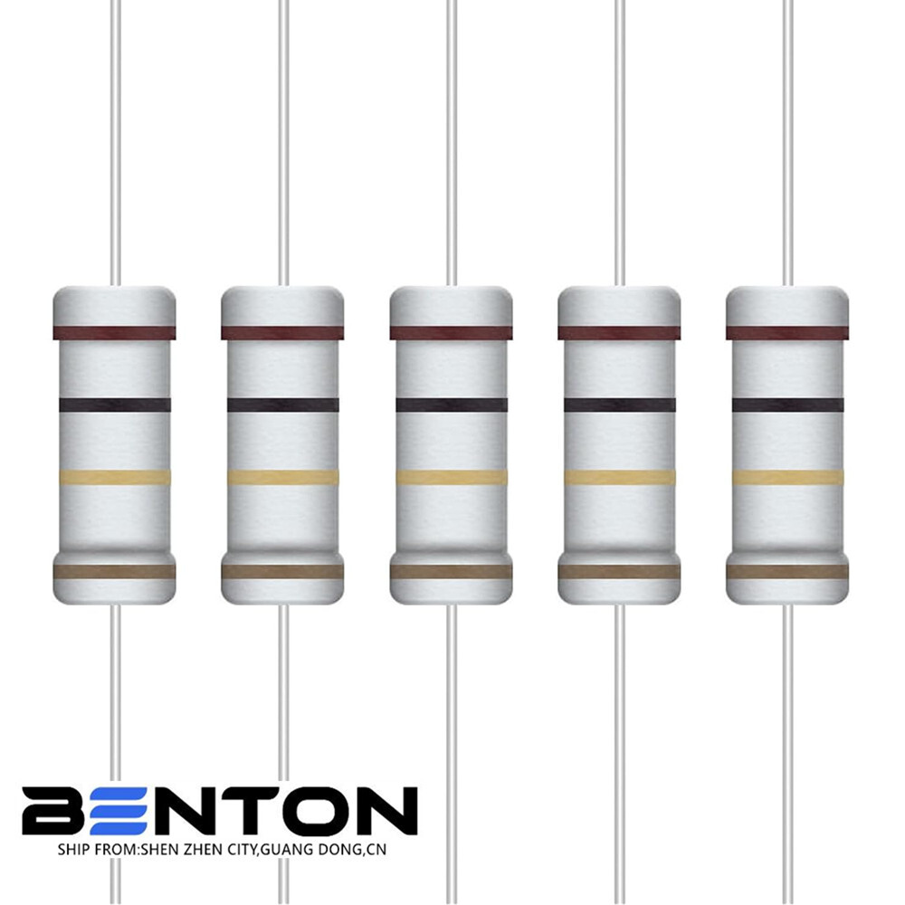 100Pcs 3W(3 Watt) Carbon Film Resistors Kit ±5% 1Ω-10M Ohm 134 Values Option