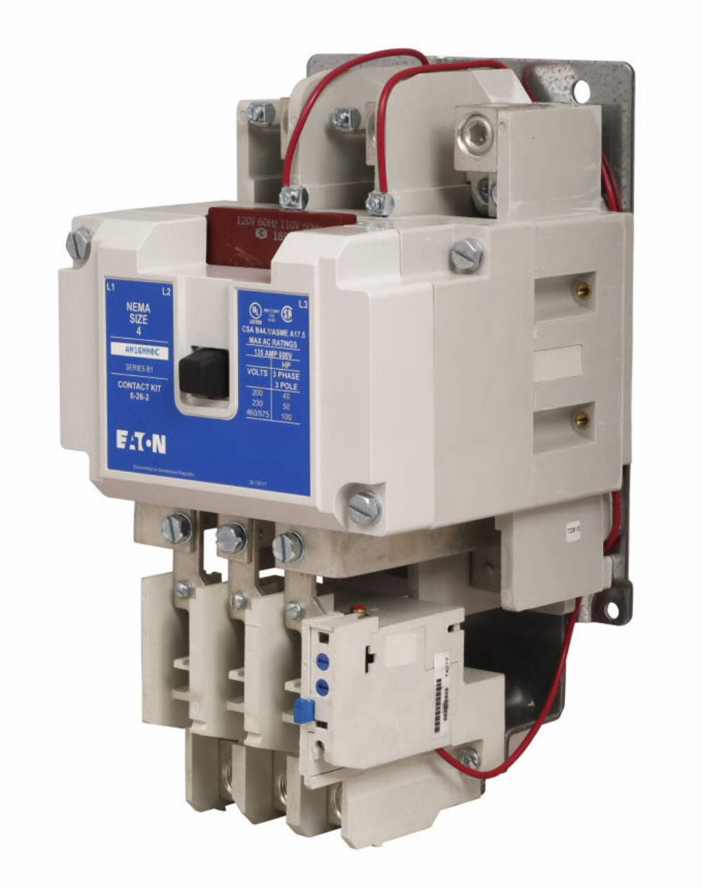 AN16NN0C Cutler Hammer Freedom AN16 (NEMA) Motor Starter 3 pole 3 phase 600V 135