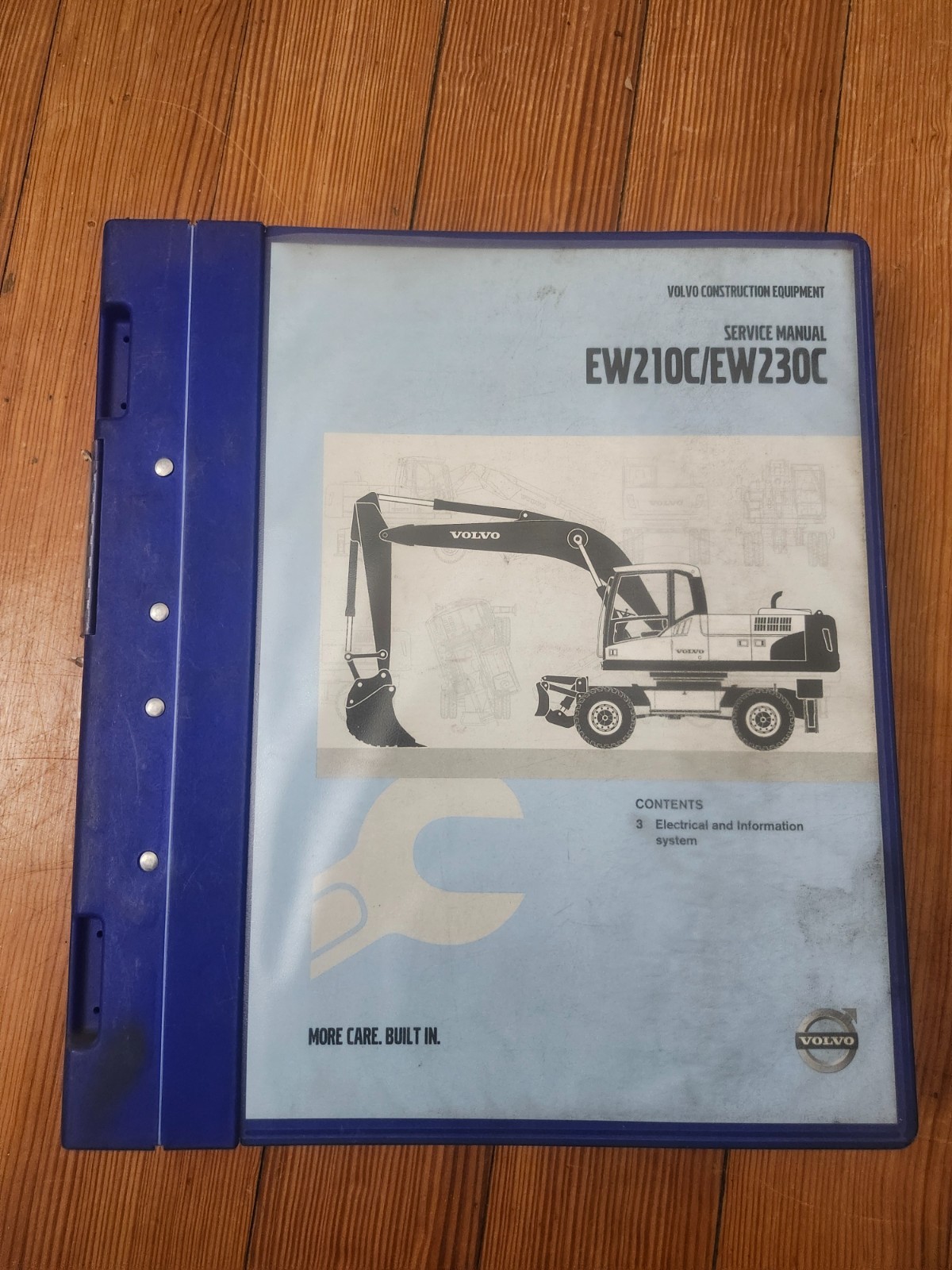 VOLVO EW210C EW230C Excavator Service Shop Repair Manual Book Set 1- 4