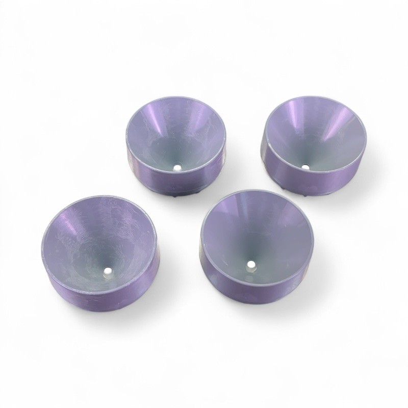 Thermo Scientific 95mm Diam TX-750 Rotor Grey Conical Bottle Adapters – Lot of 4
