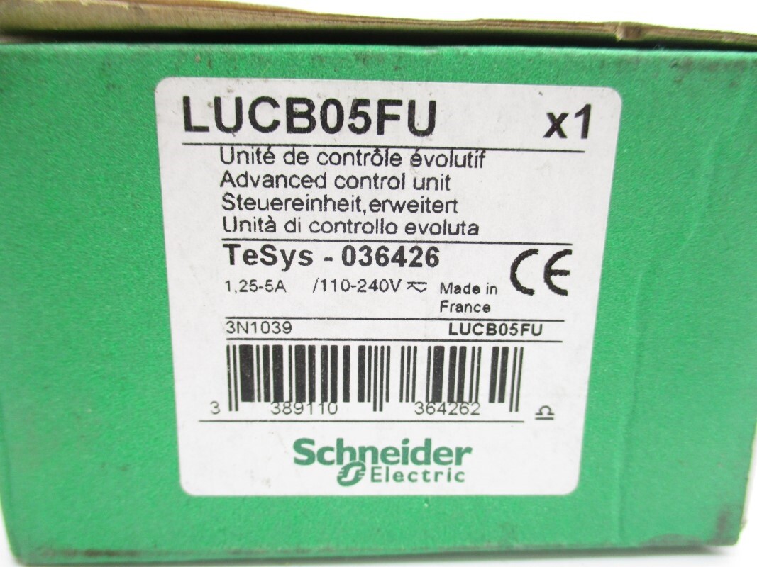 SCHNEIDER ELECTRIC LUCB05FU 110-240V 1.25-5A NSMP