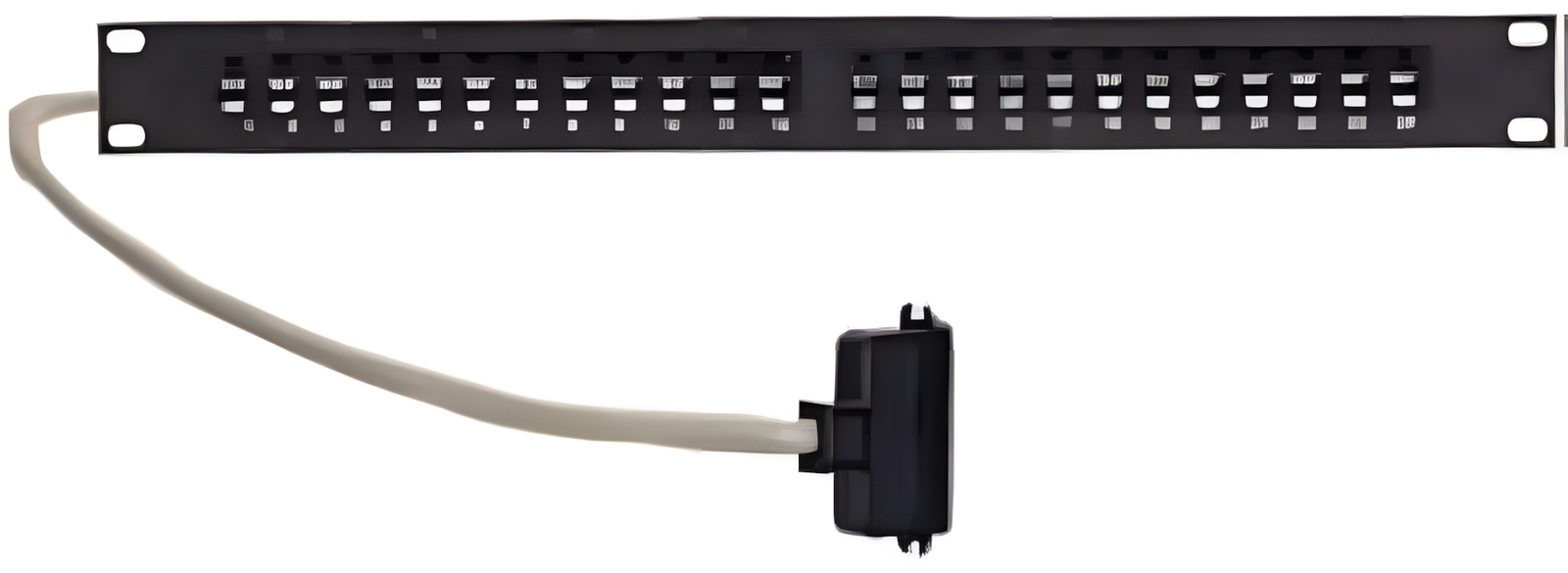 Digium 1ACC24PPP 24 Port RJ11 19″ Rackmount Patch Panel TDM24 AEX24 Analog Cards