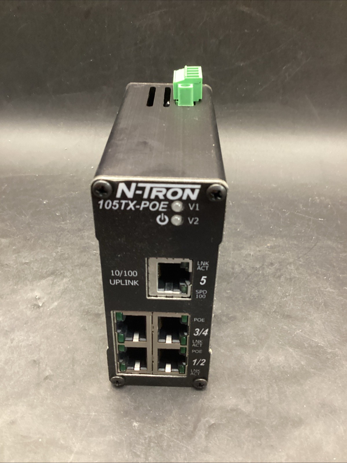N-Tron 105TX-POE Industrial Unmanaged POE Ethernet Switch 5 Port. 3E-4