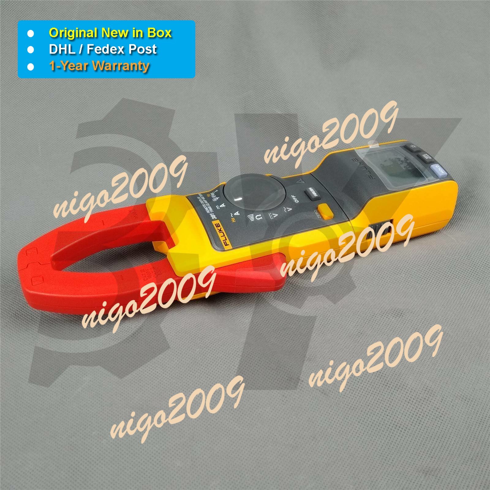 Original New in Box FLUKE 381 Remote Display AC/DC True RMS Clamp Meter DHL Fedx