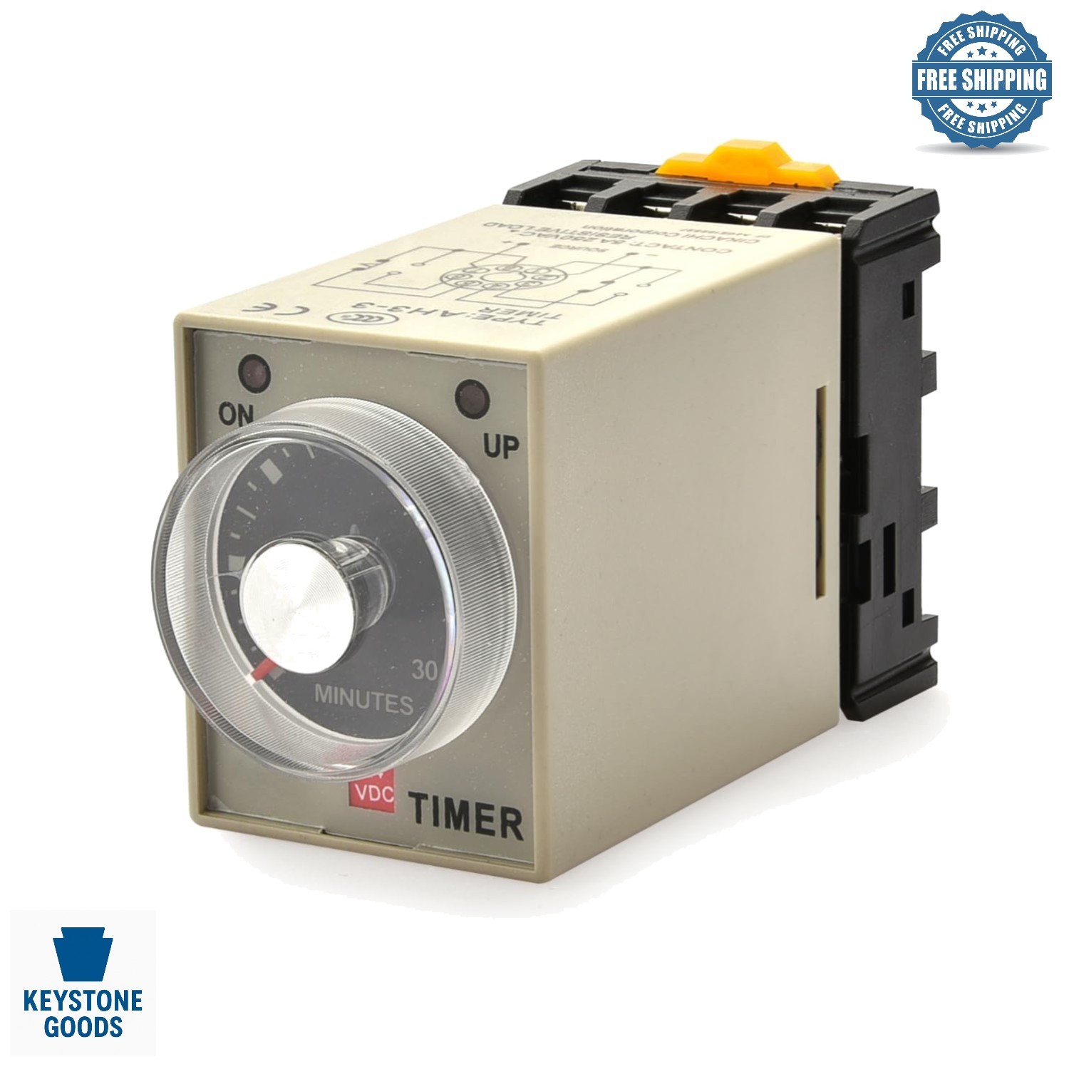 AC 220V 60Min Solid State Time Delay Relay with Socket
