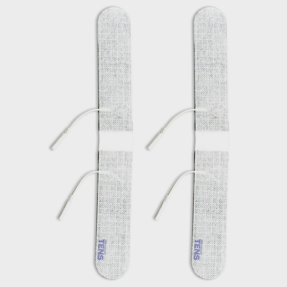 Discount TENS Electrodes, 2 Premium Quality Wired 13″x1.5″-2MM PIN Lumbar Strip
