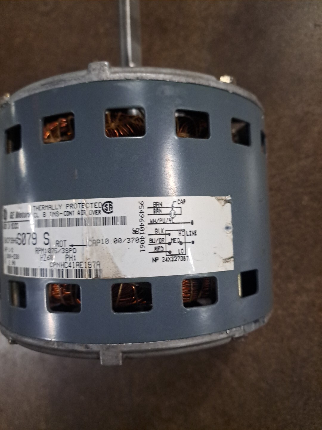 GE Furnace Blower Motor 5KCP39HGS079S / HC41EA197A / 1075rpm/3spd / 208-230v