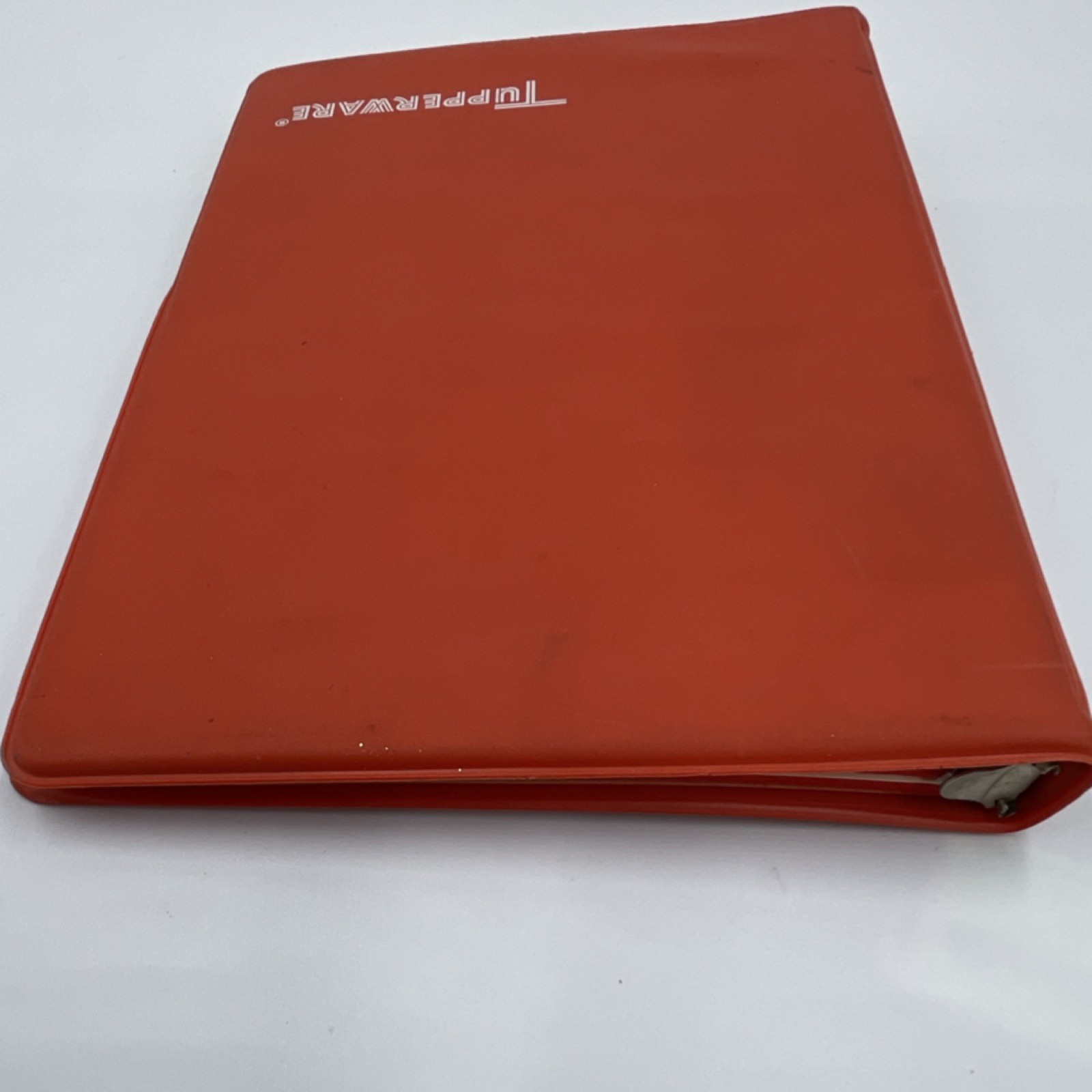 VINTAGE 1970s Tupperware Red Daily Use Binder 50 Sheet Capacity