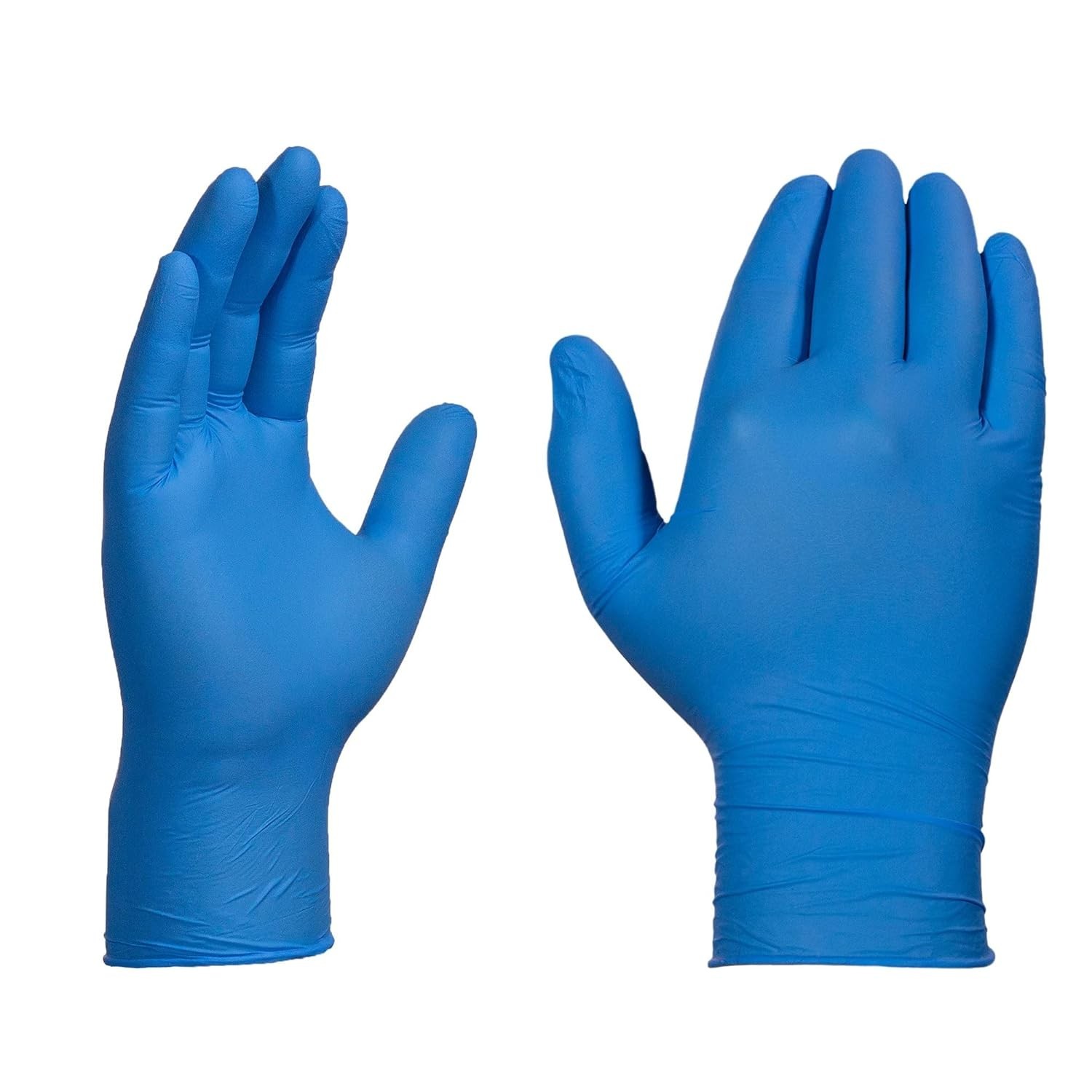 Industrial Blue Nitrile Gloves, Box of 100, 3 Mil, Size XX-Large, Latex Free,…
