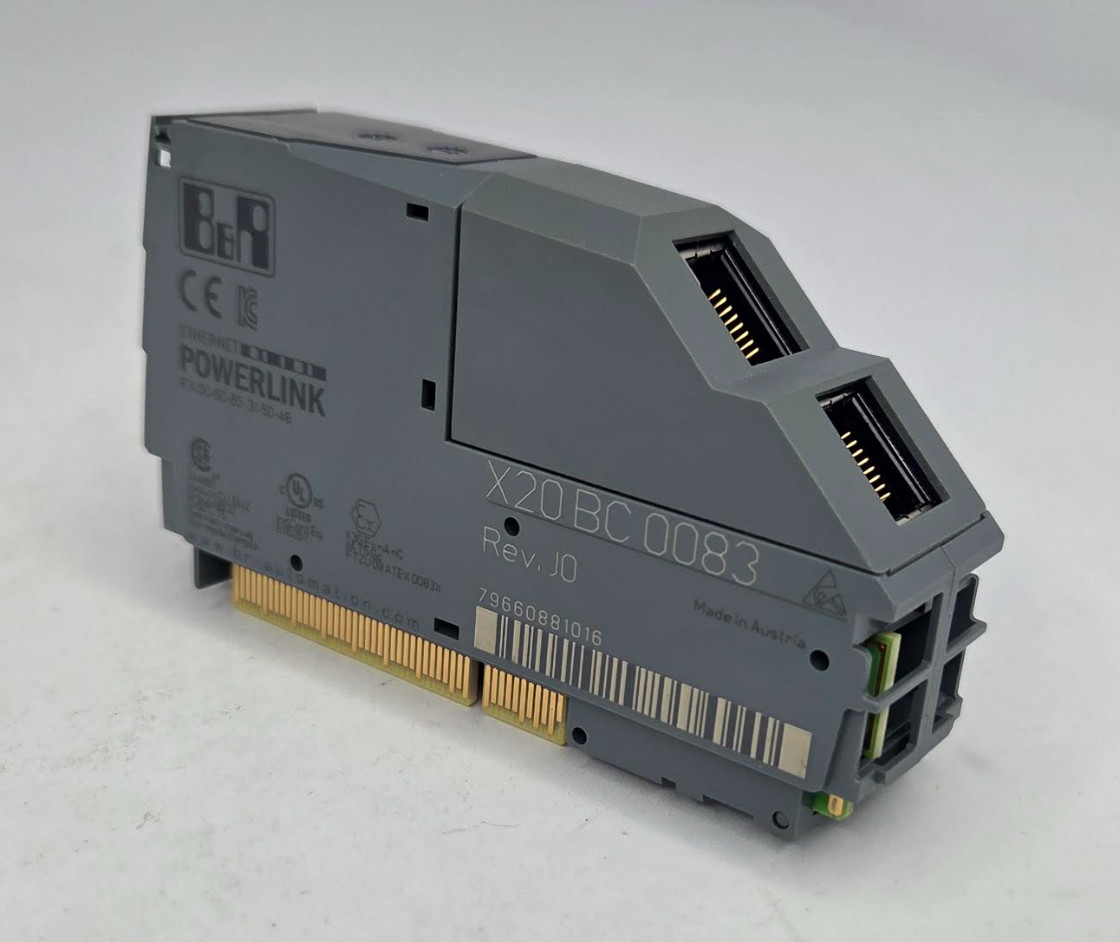 B&R X20BC0083 Rev J0 POWERLINK Bus Controller 2-Port Ethernet X20