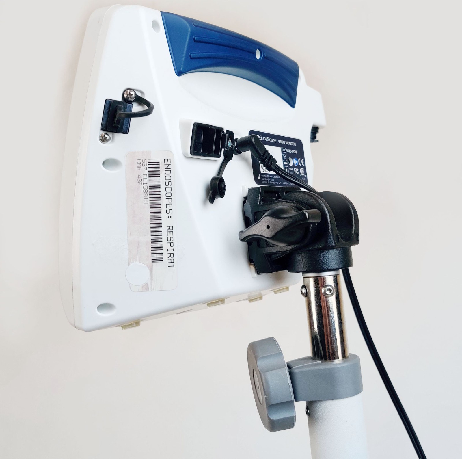 Verathon Glidescope Video Monitor 0570-0338 w Battery, Power Supply Tested