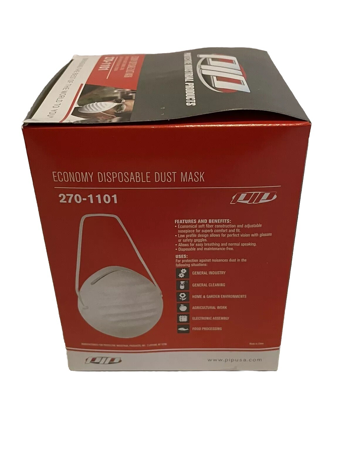 Protective Industrial Products 50 Economy Disposal Dust Masks ( NEW )