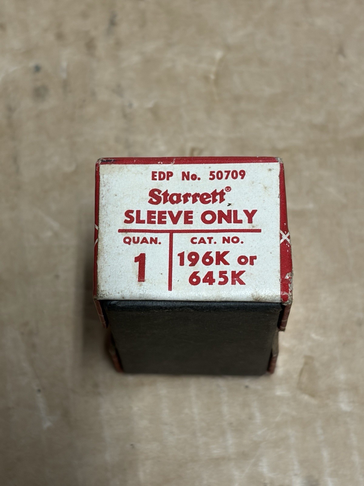 Starrett 196K/645K dial indicator snug/ sleeve for 1/4”or 5/16” stems (#57/257)
