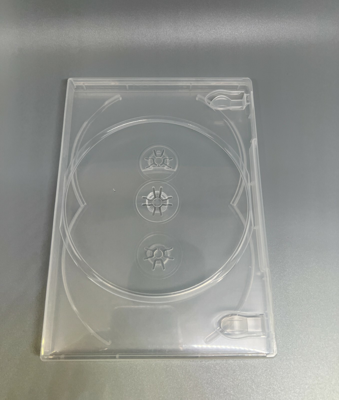 SALE! ONE NEW 14MM SUPER CLEAR TRIPLE (3) DVD CASE BOX, W/ BOOKLET CLIPS – QJ04