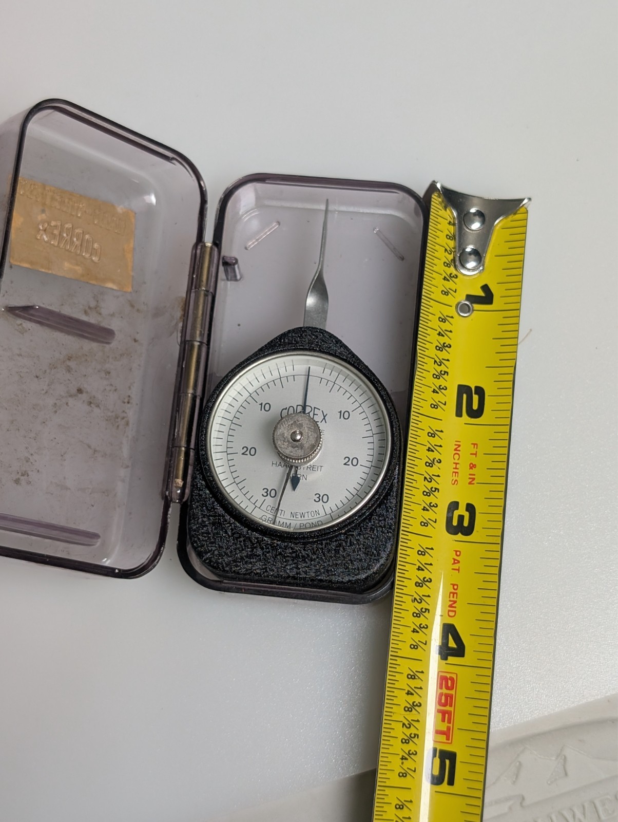 Correx 0 to 30 grams/centinewton Tension Gauge Used Excellent Condition