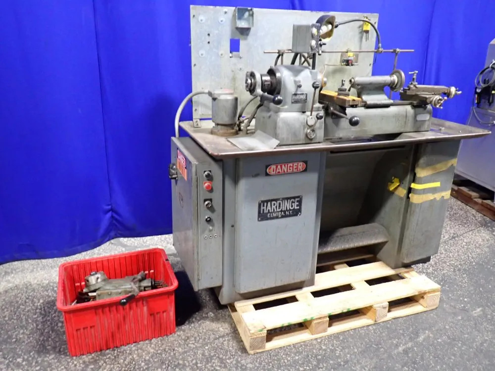 HARDINGE DV59 TURRET LATHE W/ TOOLING 9″ X 23″ 03260490004