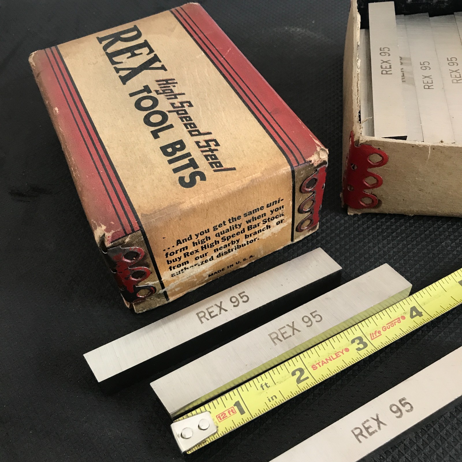 VTG: REX 95 ~ 1/2″ x 1/2″ x 4″ High Speed Steel Tool Bits 17, Crucible Steel USA