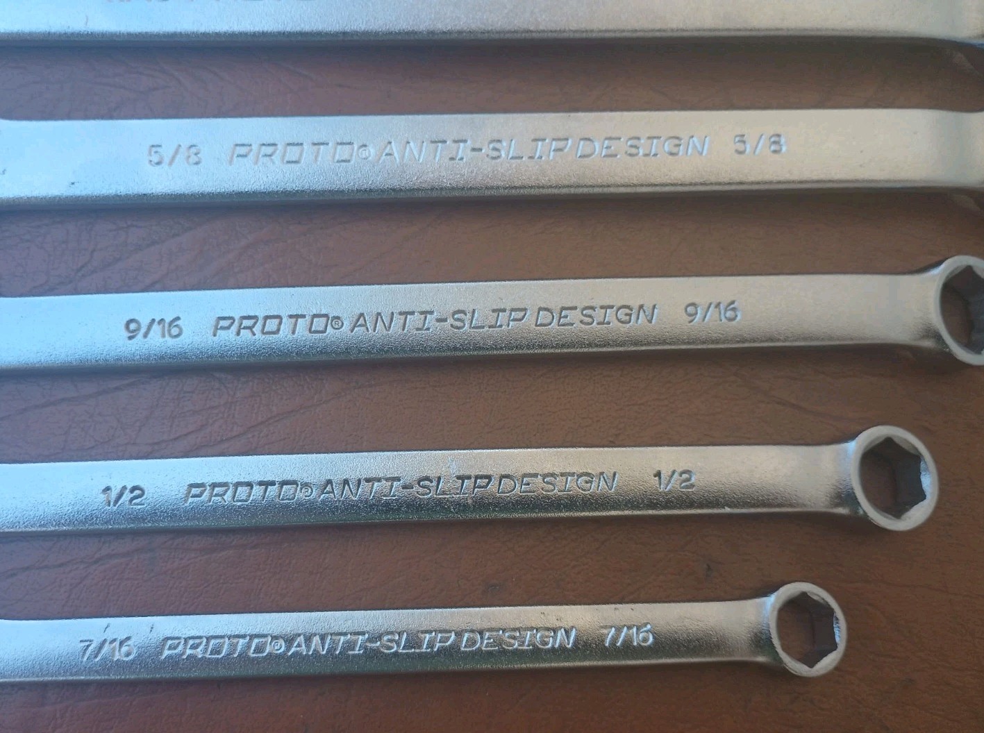 Proto 10pc Anti-Slip Design 6 Point Combination Wrench Set SAE 7/16″ to 1″ USA