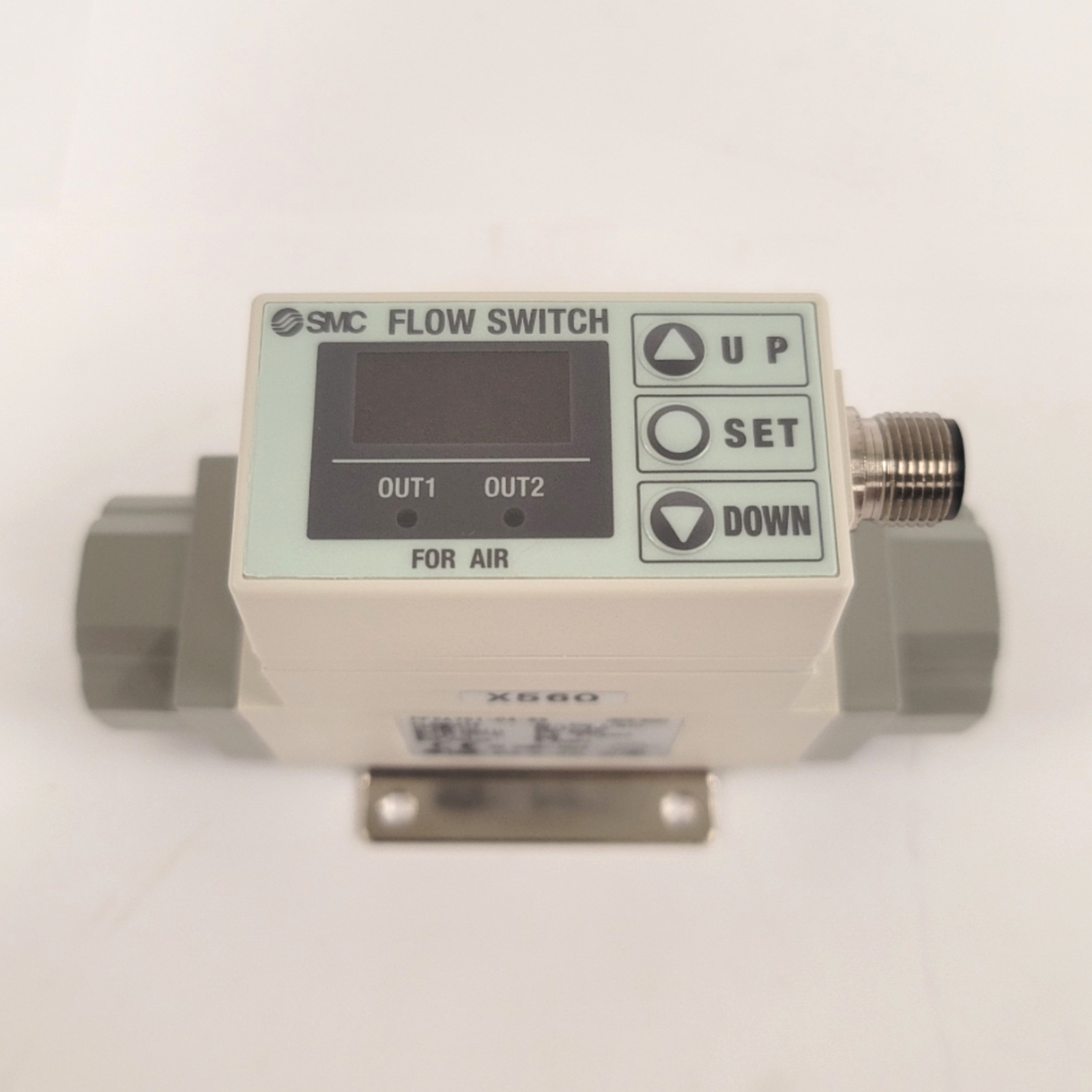 SMC PF2A751-04-69-X560 Integrated Digital Flow Switch 50-500l/min 1/2″Rc 4-20mA