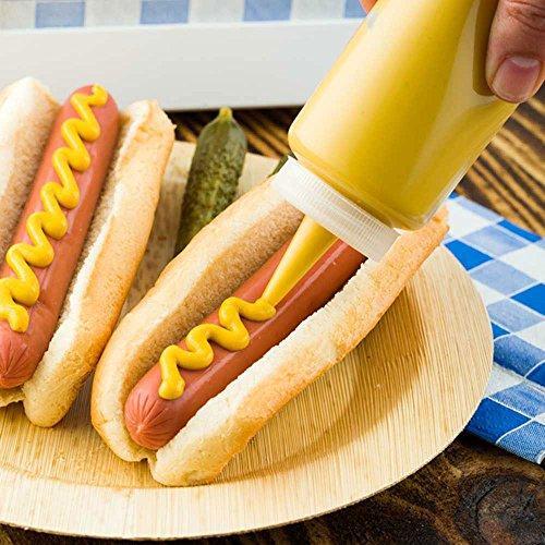 8 Ounce Condiment Squeeze Bottle, 1 With Lid Plastic Squeeze Bottle – Precison