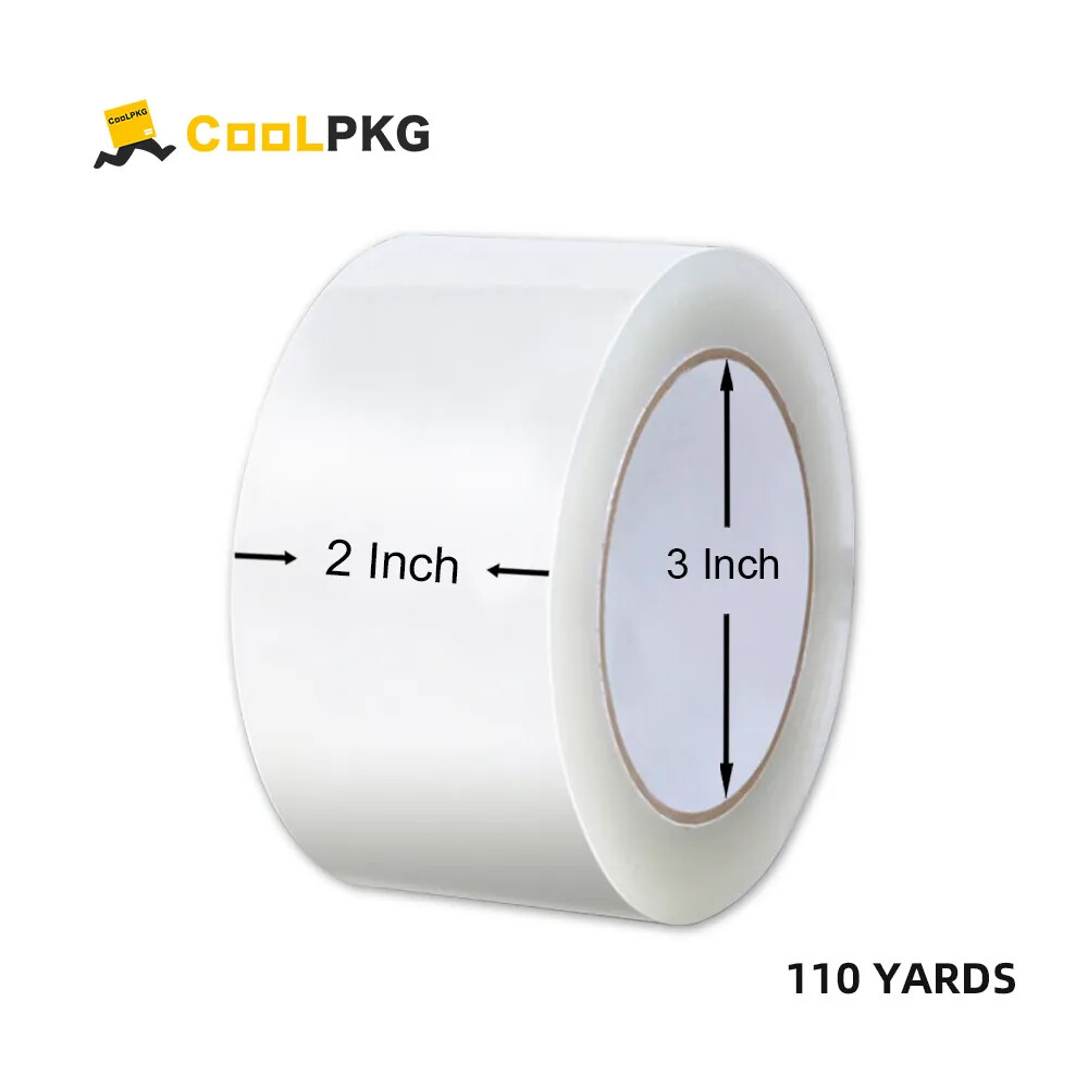 Up to 36 Rolls Coolpkg 2″ x 110 Yards Clear Sealing Packing Box Shipping Tape