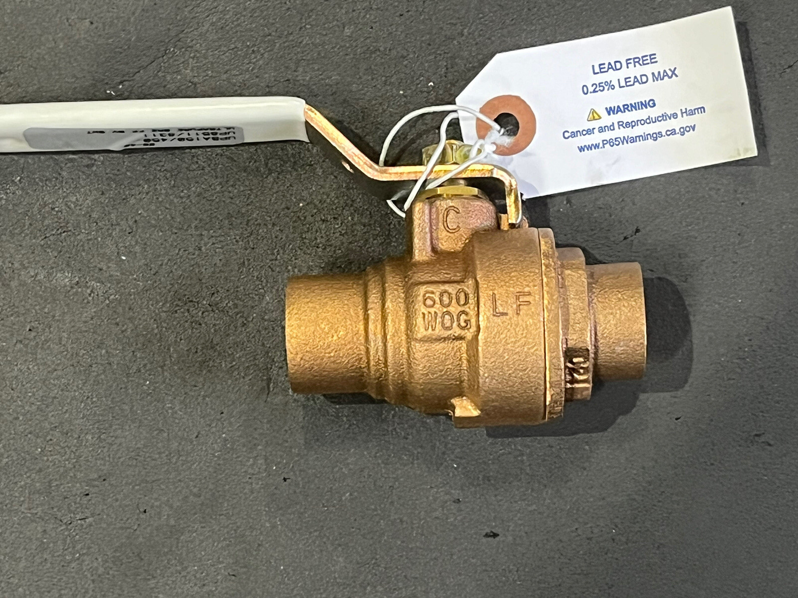 (6) 3/4″ Solder Full-Port Lead-Free Bronze Ball Valve 600WOG 150WSP, MADE IN USA